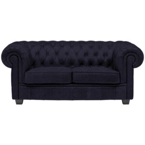 CHESTERFIELD BANK, zwart textiel