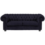 CHESTERFIELD BANK, zwart textiel thumbnail 1