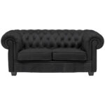 CHESTERFIELD BANK, zwart textiel thumbnail 1