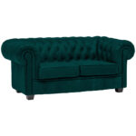 CHESTERFIELD BANK, bosgroen textiel thumbnail 4
