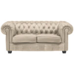 CHESTERFIELD BANK, crèmekleurig textiel thumbnail 1