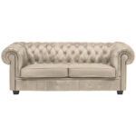 CHESTERFIELD BANK, crèmekleurig textiel thumbnail 1