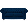 CHESTERFIELD BANK, blauw textiel