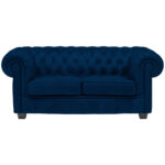 CHESTERFIELD BANK, blauw textiel thumbnail 1