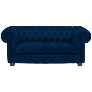 CHESTERFIELD BANK, blauw textiel