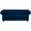 CHESTERFIELD BANK, blauw textiel