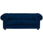 CHESTERFIELD BANK, blauw textiel thumbnail 1