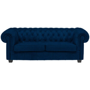 CHESTERFIELD BANK, blauw textiel