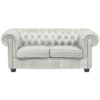 CHESTERFIELD BANK, textiel in natuurlijke kleur