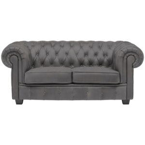 CHESTERFIELD BANK, grijs textiel