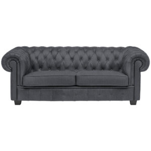 CHESTERFIELD BANK, grijs textiel