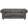 CHESTERFIELD BANK, grijs textiel