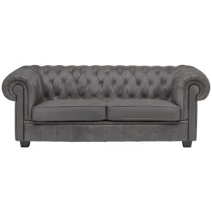CHESTERFIELD BANK, grijs textiel