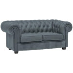 CHESTERFIELD BANK, grijsblauw textiel thumbnail 4