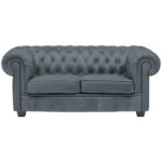 CHESTERFIELD BANK, grijsblauw textiel thumbnail 1