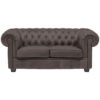 CHESTERFIELD BANK, grijs textiel
