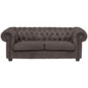 CHESTERFIELD BANK, grijs textiel