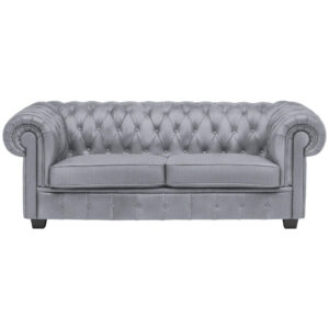 CHESTERFIELD BANK, lichtgrijs textiel