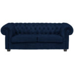 CHESTERFIELD BANK, donkerblauw textiel thumbnail 1