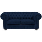 CHESTERFIELD BANK, donkerblauw textiel thumbnail 1