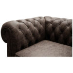 CHESTERFIELD BANK, donkerbruin leer thumbnail 5