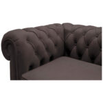 CHESTERFIELD BANK, donkerbruin textiel thumbnail 5