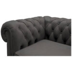 CHESTERFIELD BANK, donkergrijs textiel thumbnail 4