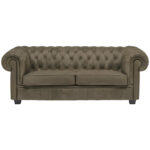 CHESTERFIELD BANK, vuilbruin textiel thumbnail 1