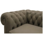 CHESTERFIELD BANK, vuilbruin textiel thumbnail 6