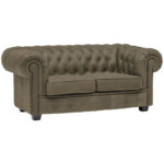 CHESTERFIELD BANK, vuilbruin textiel thumbnail 4