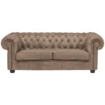 CHESTERFIELD BANK, lichtbruin textiel thumbnail 1