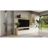 DAILY SHELF, eikenkleur, wit