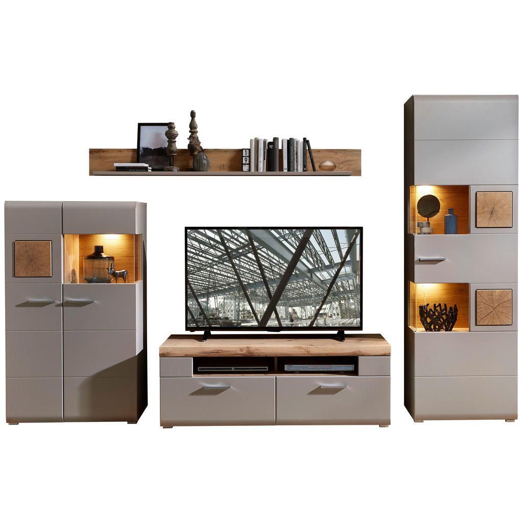 DAILY SHELF, grijs, eikenkleur