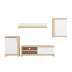 DAILY SHELF, wit, ambachtelijk eiken