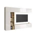 LIVING RACK, sonoma eiken, wit, hoogglans thumbnail 1