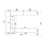 LIVING RACK, sonoma eiken, wit, hoogglans thumbnail 3