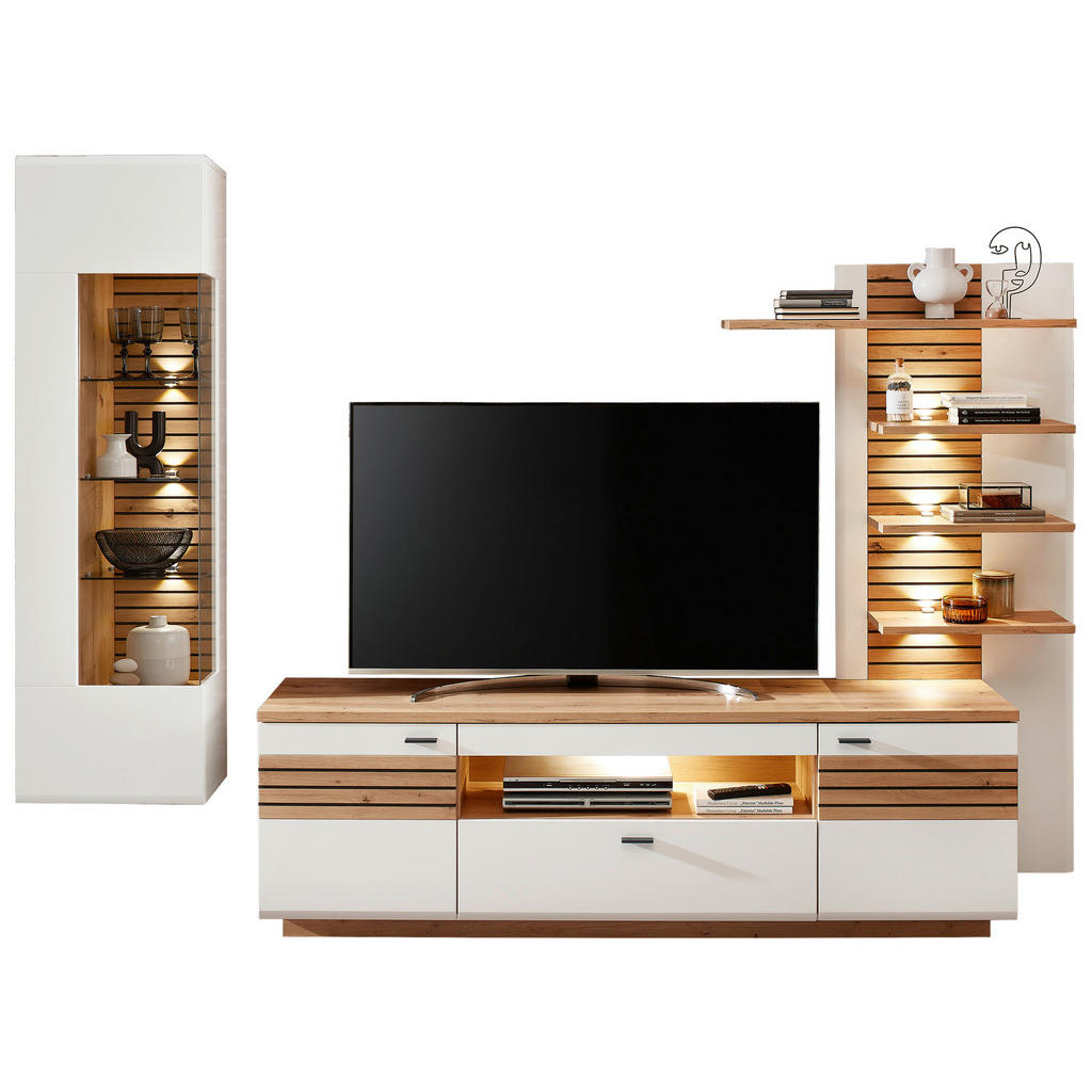 DAILY RACK, zwart, wit, ambachtelijk eikenhout
