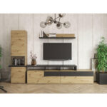 DAILY SHELF, zwart, ambachtelijk eiken thumbnail 2
