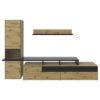DAILY SHELF, zwart, ambachtelijk eiken