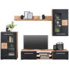 DAILY SHELF, zwart, ambachtelijk eiken