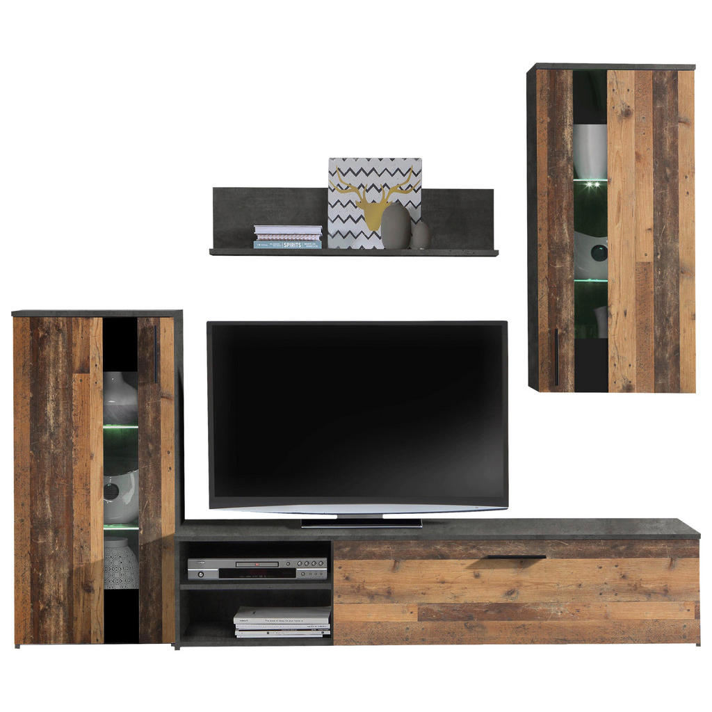 LIVING RACK, eikenkleur, donkergrijs