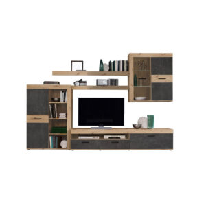 LIVING RACK, eikenkleur, donkergrijs