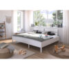 FAMILIEBED 240 cm x 200 cm, houtmateriaal wit