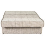 Tweezitsbank met zitting, bruin textiel thumbnail 4
