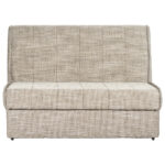Tweezitsbank met zitting, bruin textiel thumbnail 5