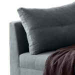ECKSOFA incl. Hocker, microvelours antraciet thumbnail 5