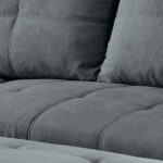 ECKSOFA incl. Hocker, microvelours antraciet thumbnail 7