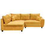 ECKSOFA incl. Hocker, microvelours geel thumbnail 4