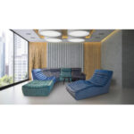 SOFA ELEMENT, echt leer blauw thumbnail 7