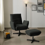 Fauteuil, antraciet textiel thumbnail 2